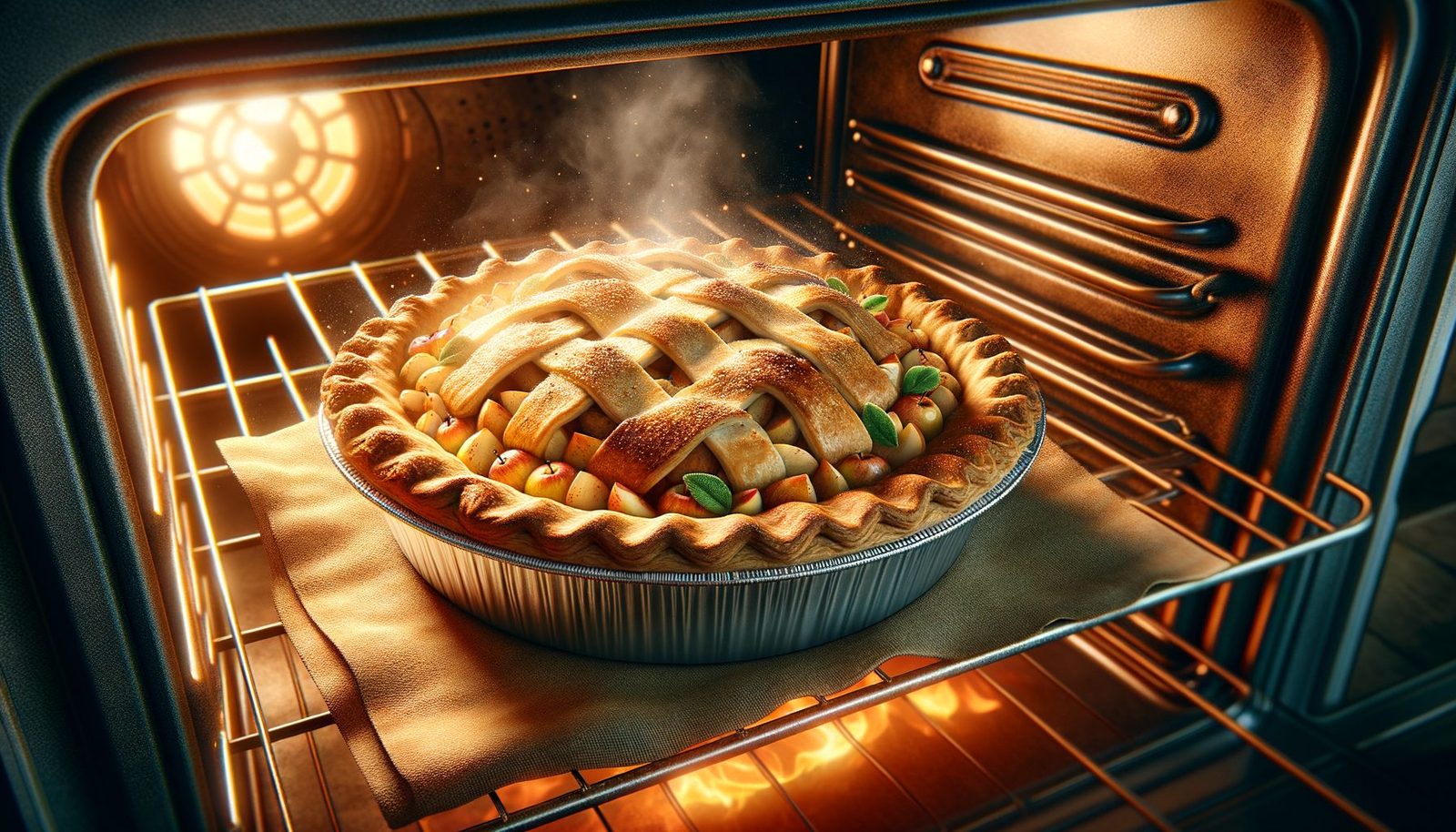 appeltaart oven stand