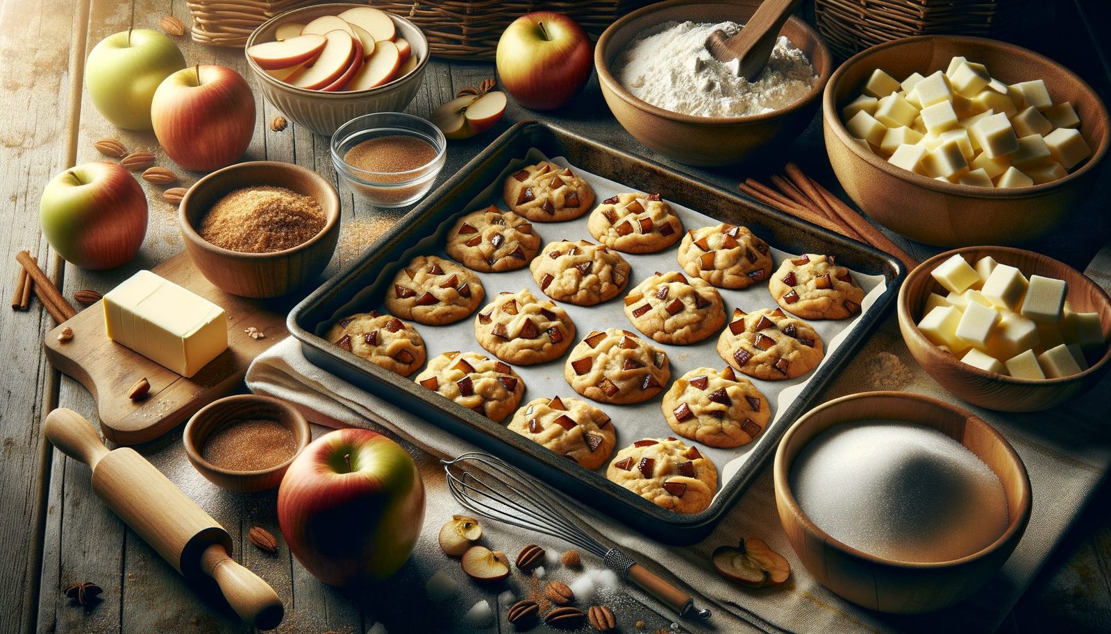 appelkoeken bakken