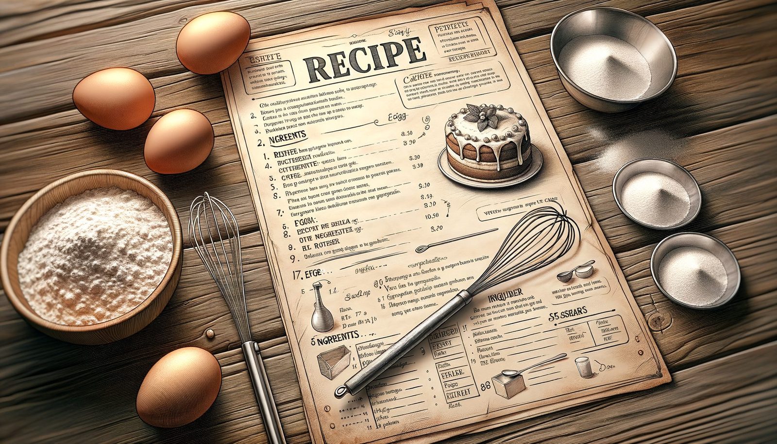 recept voor taart