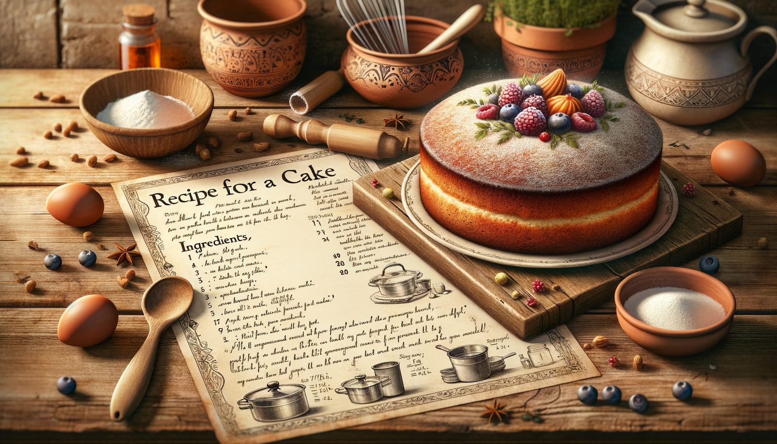 recept voor een taart